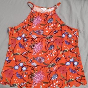 Candie's scalloped with open back tank